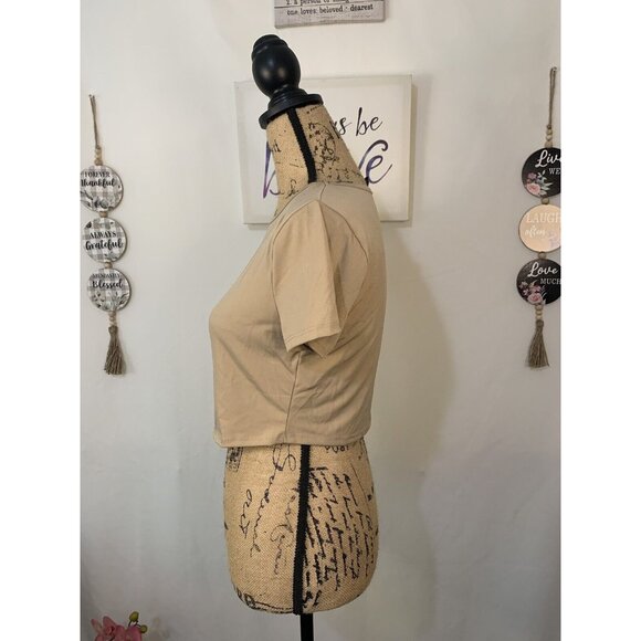 (A-24) Short sleeves womens top forever 21 size M strech - Picture 3 of 7